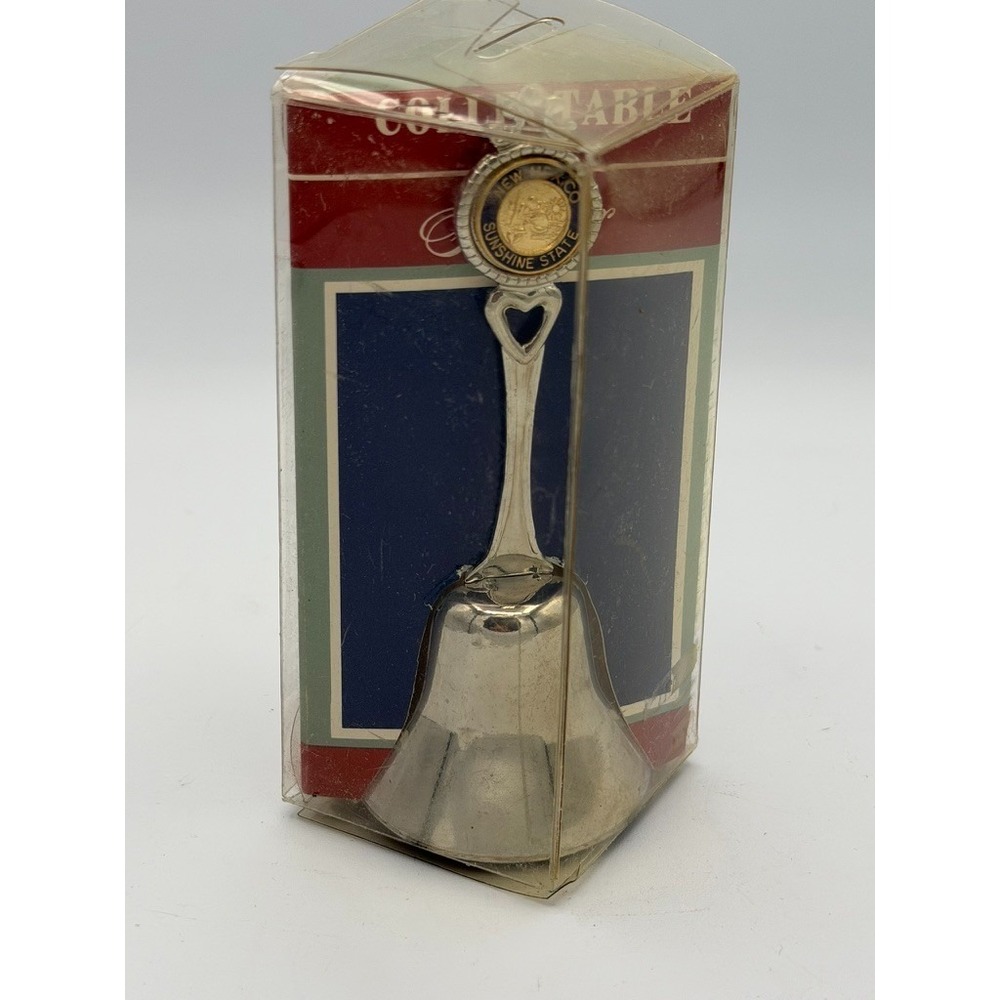 New Mexico Sunshine State Collectible Bell Silver Tone Souvenir Sealed Package